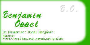benjamin oppel business card