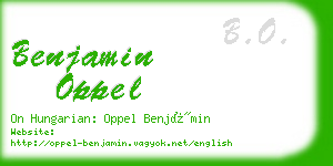 benjamin oppel business card